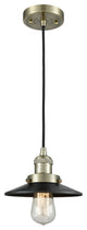 Railroad 1-Light LED Mini Pendant, Antique Brass