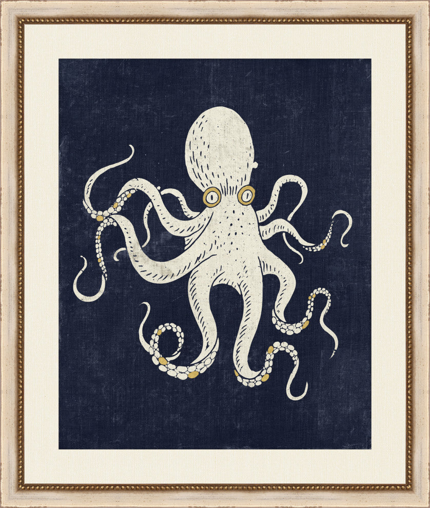 Gold Nautical Elements 4, Giclee Reproduction Artwork