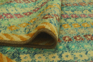 Balochi Channing Blue/Gold Rug, 3'11x5'10