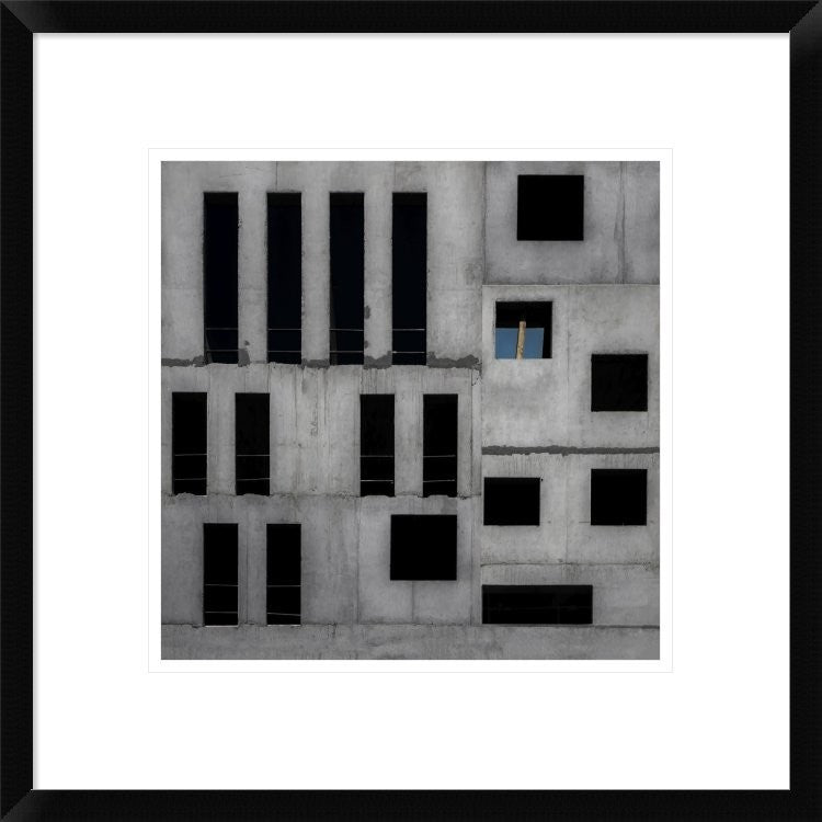"Isolation Cell" Framed Digital Print by Gilbert Claes, 20"x20"
