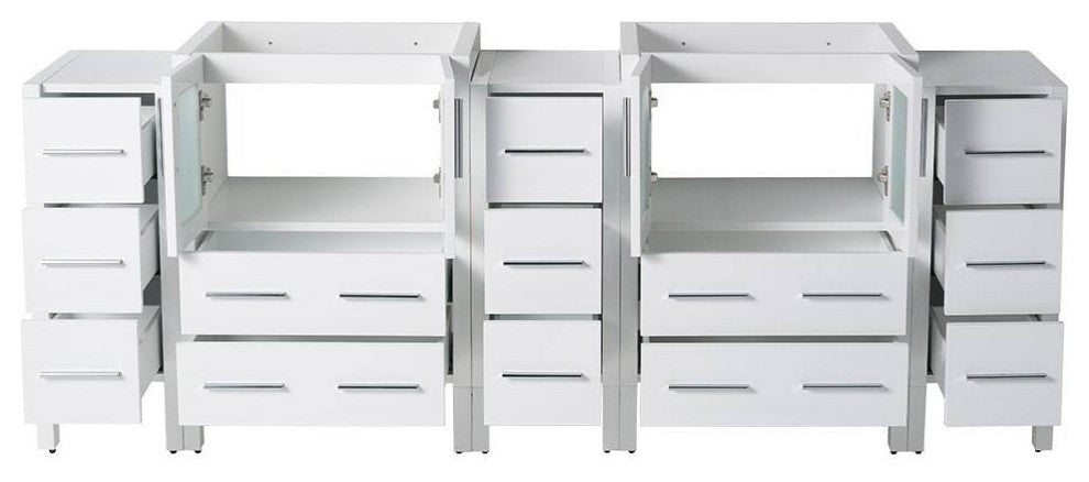 Fresca FCB62-72WH Torino 72" White Modern Bathroom Cabinets