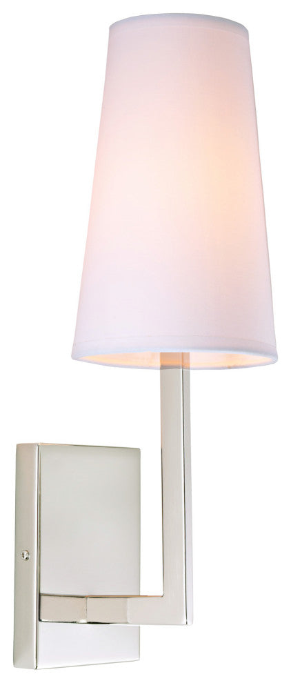 Sullivan 1 Light Wall Sconce, Polished Nickel
