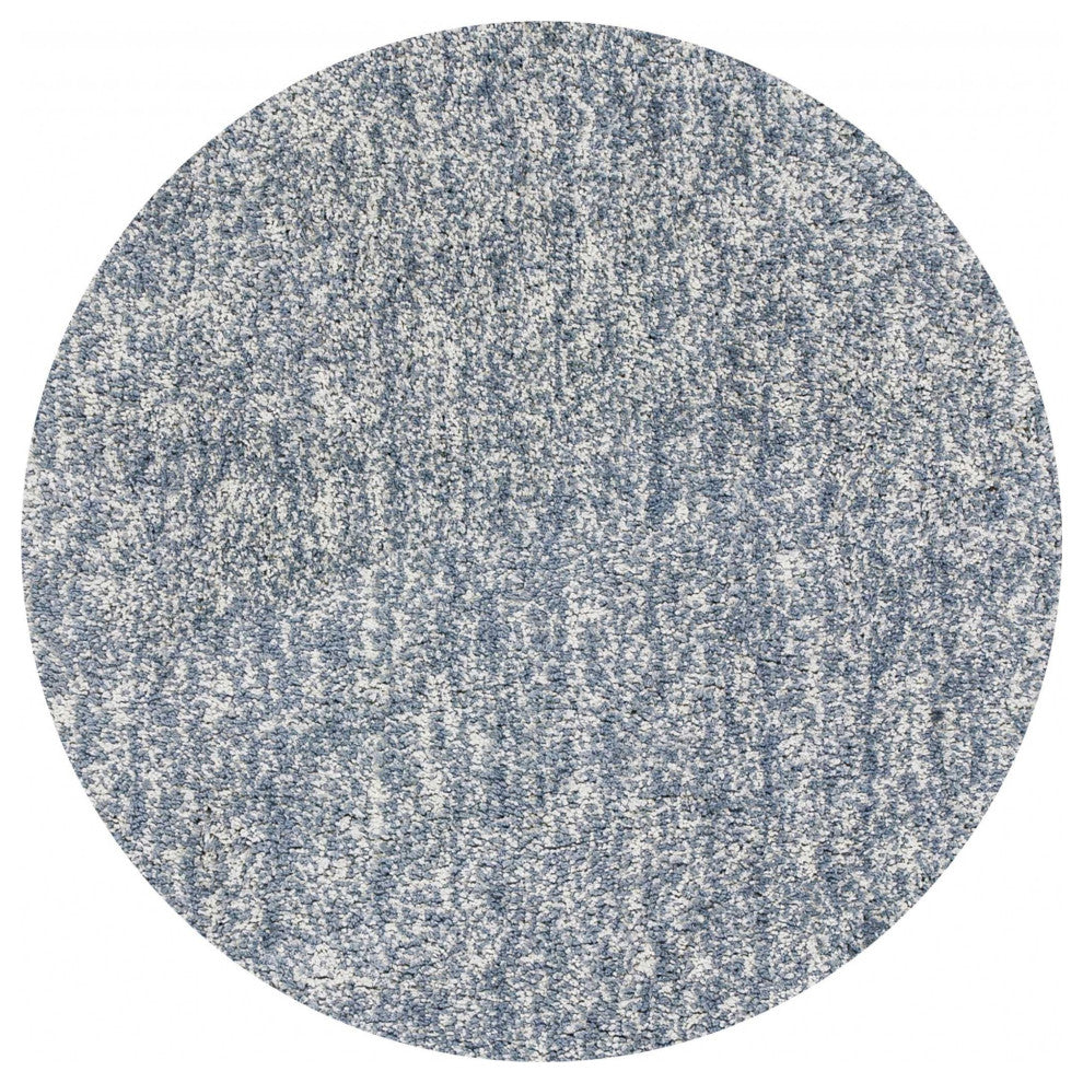 6' Round Slate Heather Plain Indoor Area Rug