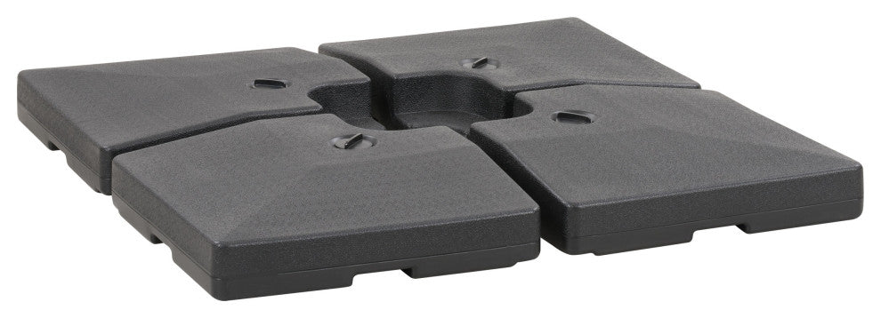 CorLiving Dark Gray Plastic Deluxe Patio Bases for Heavy & Offset Umbrellas