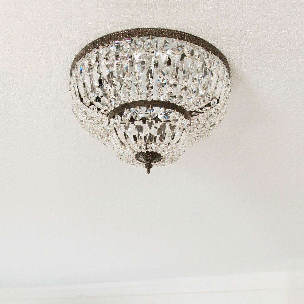 Crystorama Lighting Group 716-CL-MWP Ceiling Mount 3 Light 16"W - English