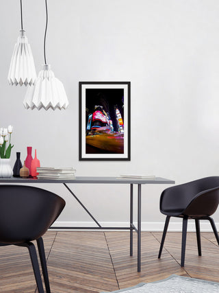 "Time Square by Night" Framed Painting Print, 24"x36"
