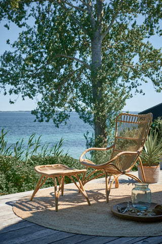 Monet Outdoor Highback Lounge Chair, Natural