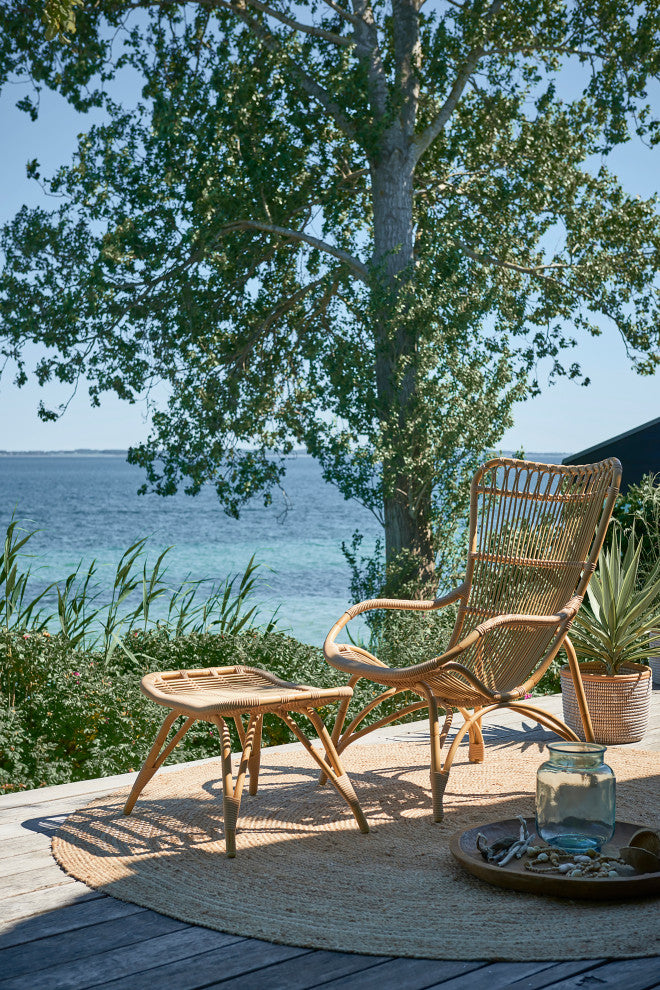 Monet Outdoor Highback Lounge Chair, Natural