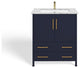 The Honor Bathroom Vanity, Gold, 30", Single Sink, Freestanding