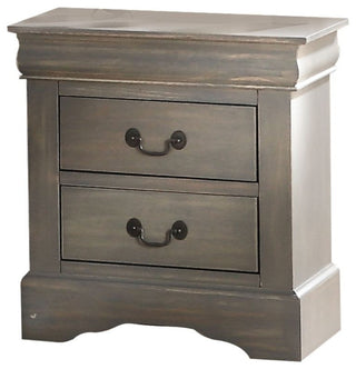 Acme Louis Philippe III Nightstand Antique Gray