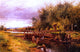 Benjamin Williams Leader Clive Lock on the Thames Gallery Wrapped Canvas Print