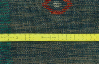 High-Low Kilim Golbahar Blue-Grey Rug