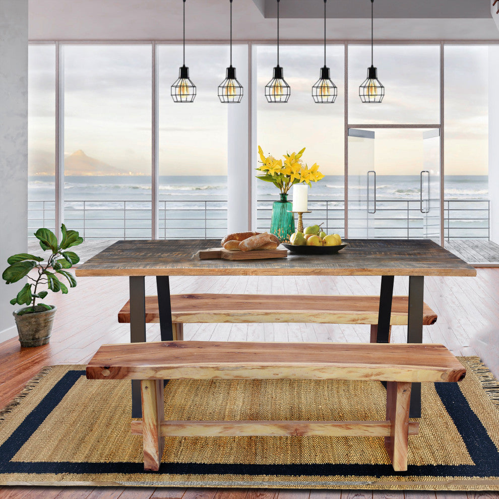 Palm Beach Mango Wood Dining Table, 79"