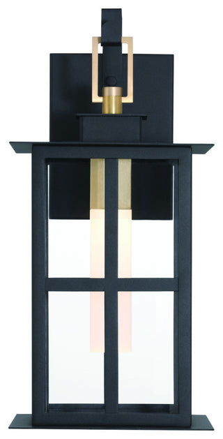 Greyson 16" LED Sconce, Brass/Black