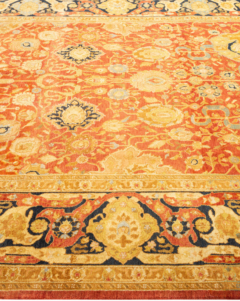 Mogul, One-of-a-Kind Hand-Knotted Area Rug  - Orange, 6' 1" x 8' 10"