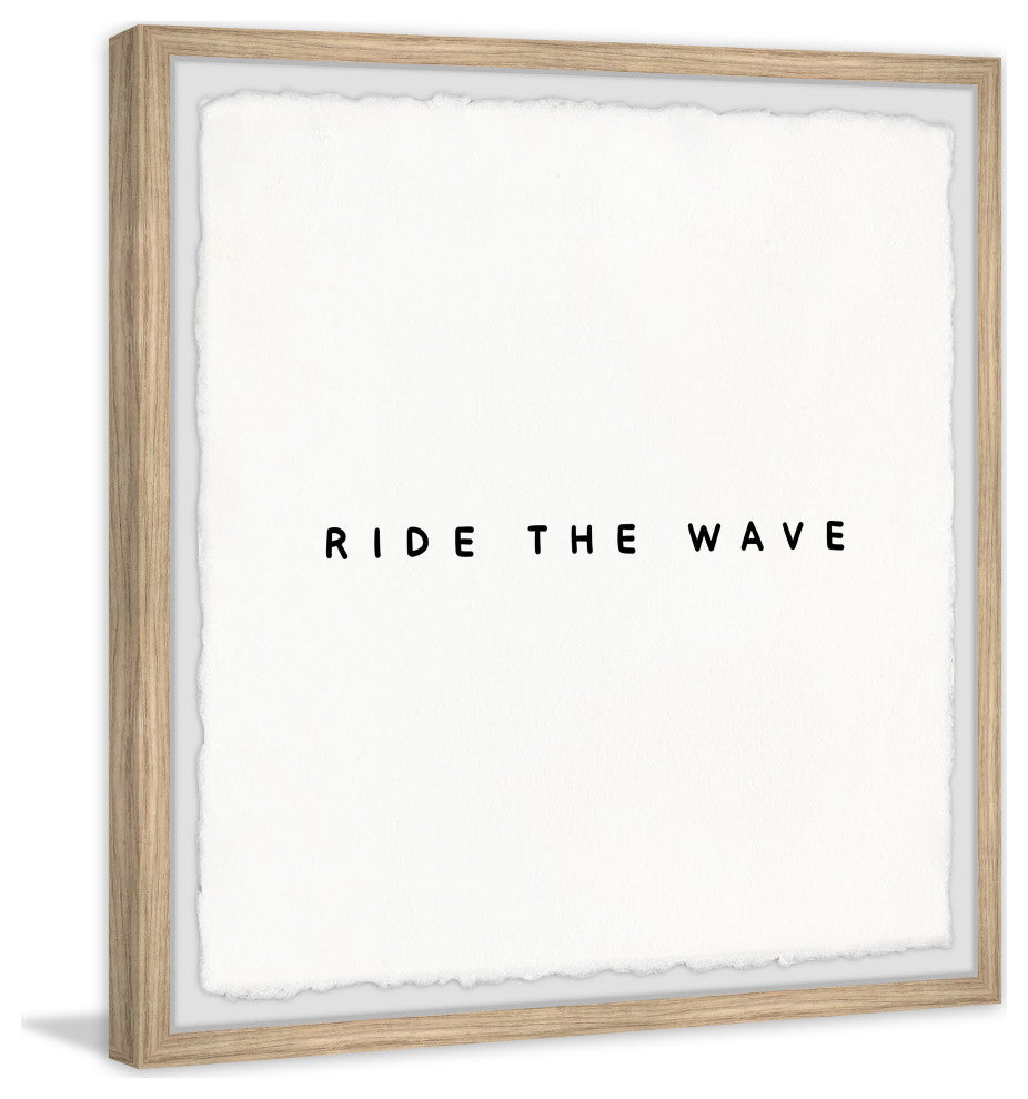 "Ride the Wave II" Framed Painting Print, 18x18