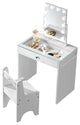 Slaystation Little Princess Vanity Table Set, White, Mirror