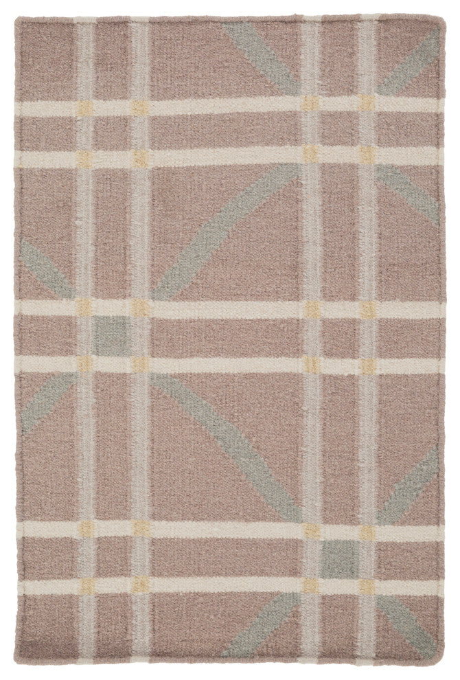 Surya Sheffield Market SFM-8008 3'3"x5'3" Rug, Cream/Taupe/Wheat/Aqua