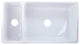 90/10 Reversible Double Bowl Italian Fireclay Farmhouse Sink