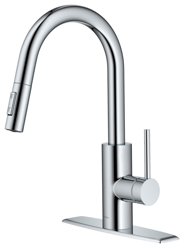 Oletto Pull-Down 1-Hole Kitchen Faucet, Chrome, Model Kpf-2620ch