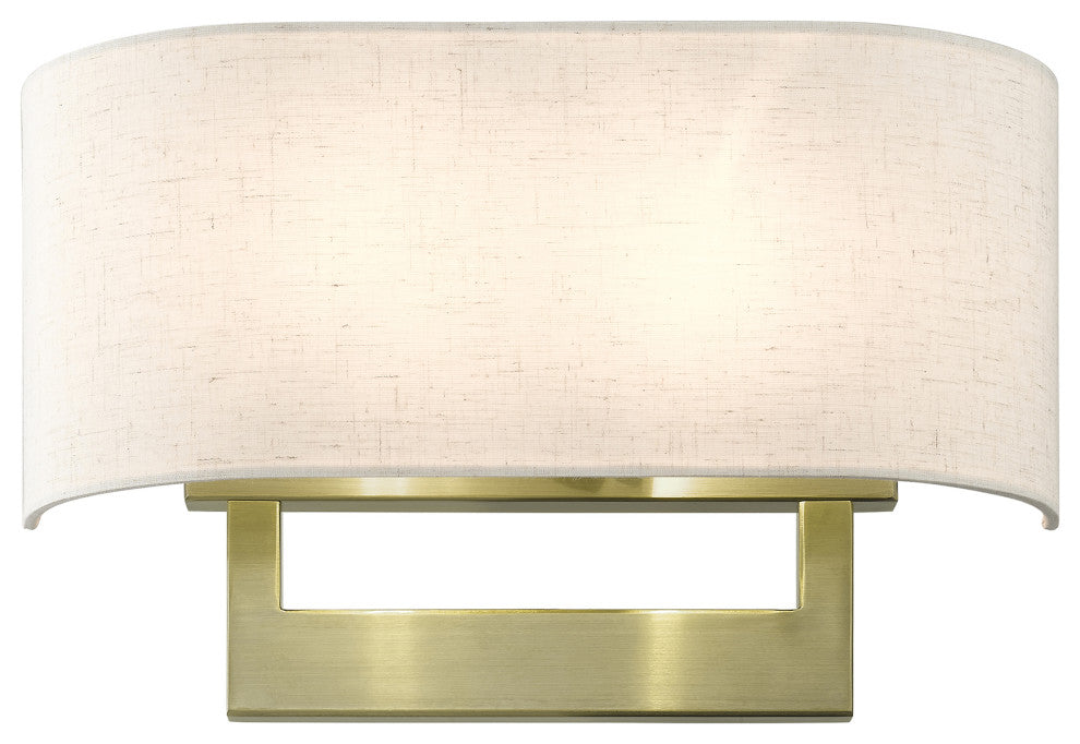 Livex Lighting Wall Sconces 2-Light Antique Brass Large Sconce