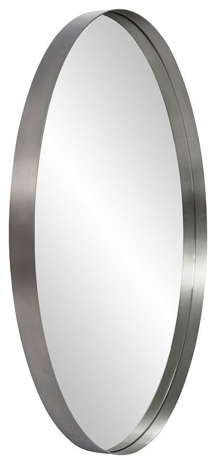 Howard Elliott Steele Silver Round Mirror
