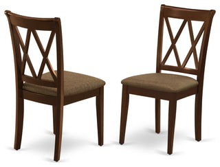3Pc Dinette Set, Rectangular Table, Butterfly Leaf, Mahogany Finish