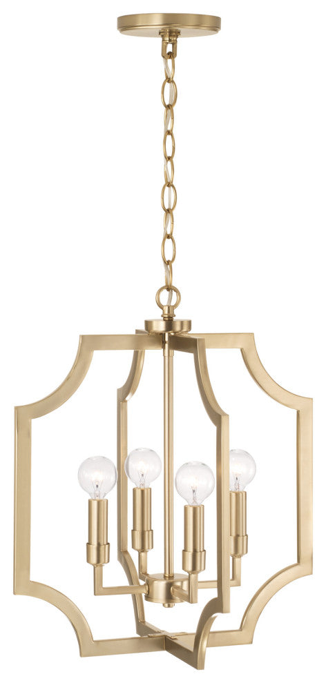 Capital Lighting AA1037 Courtney 4 Light 16"W Candle Style - Brushed Nickel
