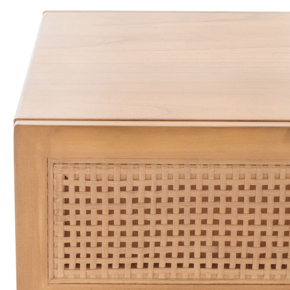 Safavieh Baisley 2 Drawer Coffee Table, Natural