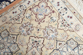 Persian Style Handmade Traditional Nain Oriental Area Rug, Blue, 19'7"X12'11"