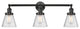 Innovations Lighting 205-Bk-S-G64-Led 3 Light Dimmable Led Bathroom Fixture