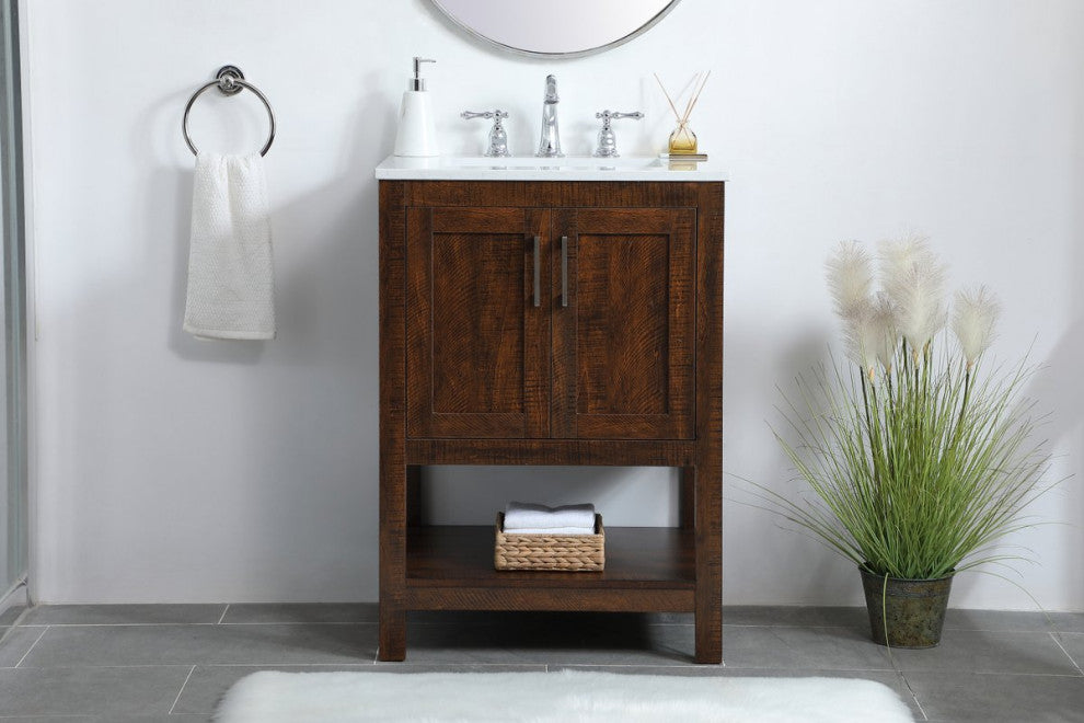 Elegant VF16024EX Bathroom Vanity, Espresso