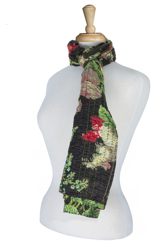 Kantha Cotton Bed Runner, 18"x72"