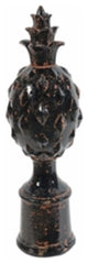decorative Ceramic Finial, Black