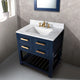 Madalyn 30" Monarch Blue Bathroom Vanity With Satin Brass Faucet