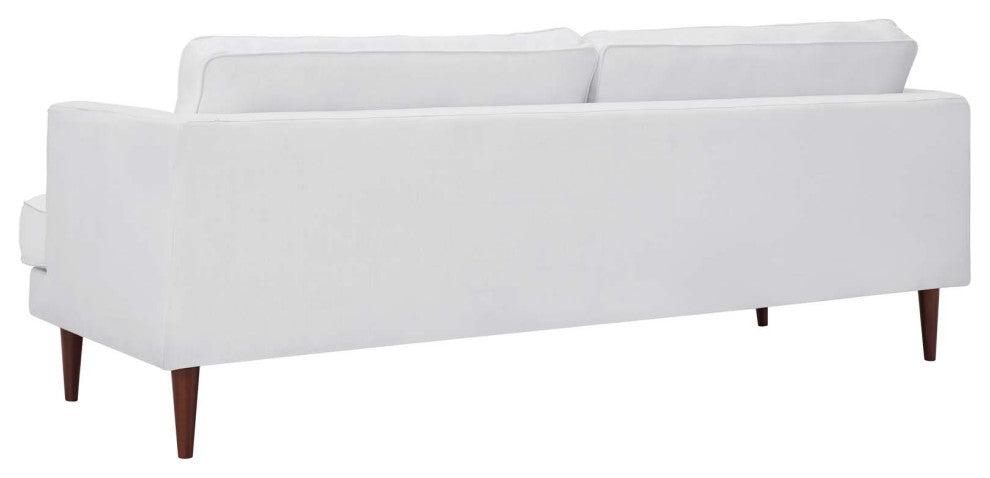 Armchair and Sofa Set, Fabric, White, Modern, Living Lounge Hotel Hospitality