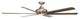 Exo 70'' Ceiling Fan, Stainless Steel
