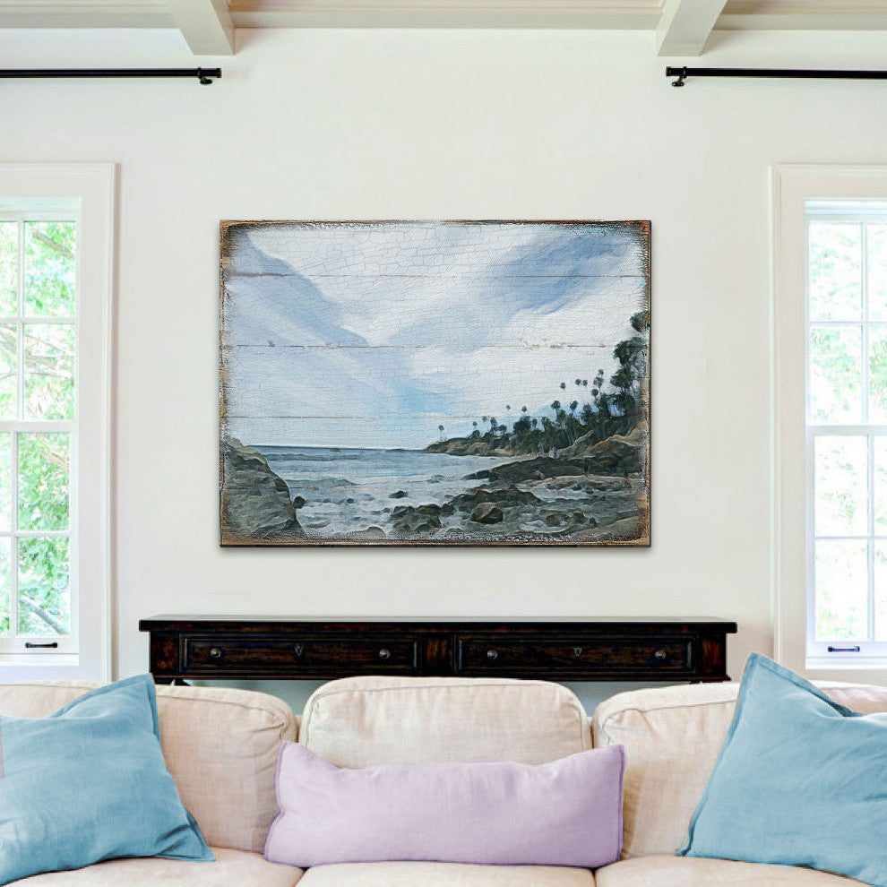 Surfer Wooden Coastal Wall Art, X-Large 36x24