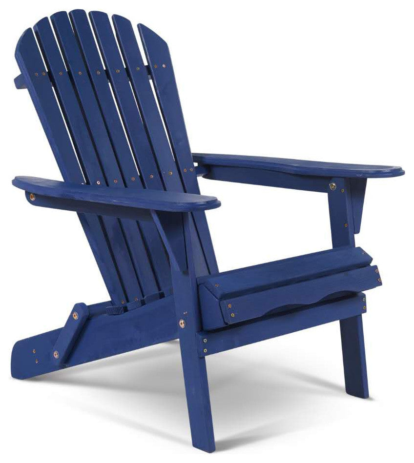 Oceanic Adirondack Chair, Navy Blue, Set of 4