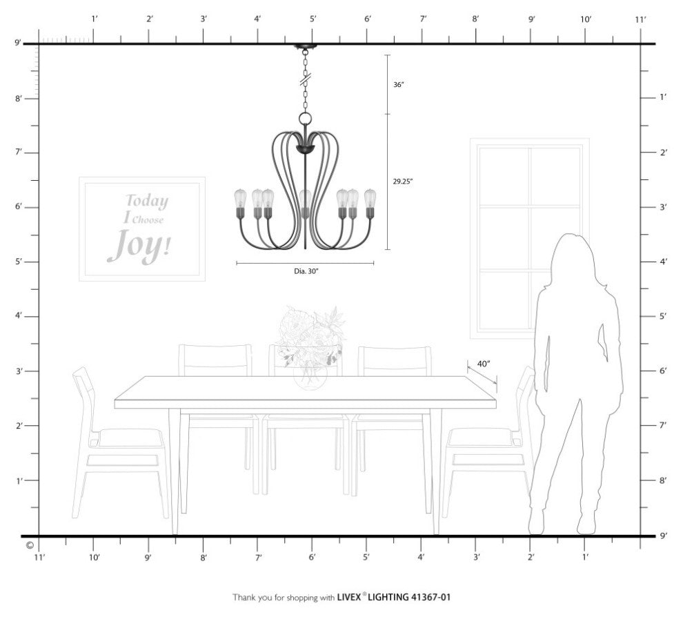 Livex Lighting Lucerne 7 Light Antique Brass Chandelier