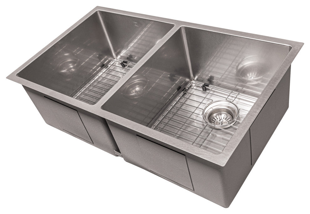 33" Anton Undermount Kitchen Sink  Fingerprint Resistant Stainless Steel