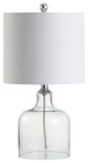 Gemma 19" Glass Bell Led Table Lamp, Clear
