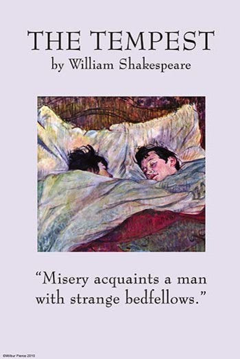 The Tempest - Strange Bedfellows- Paper Poster 20" x 30"
