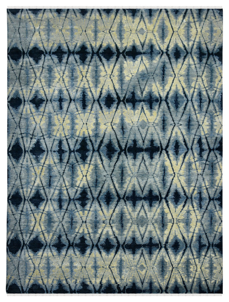 Hermitage Dessavie Area Rug, Blue, 9' x 12', Abstract