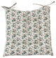 Cotton Printed Chair Cushion With Strawberry Floral Pattern