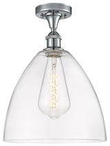 Innovations 516-1C-PC-GBD-122 1 Light Semi-Flush Mount, Polished Chrome