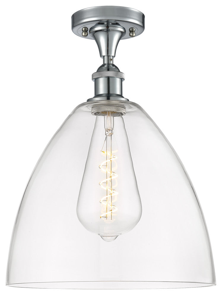 Innovations 516-1C-PC-GBD-122 1 Light Semi-Flush Mount, Polished Chrome