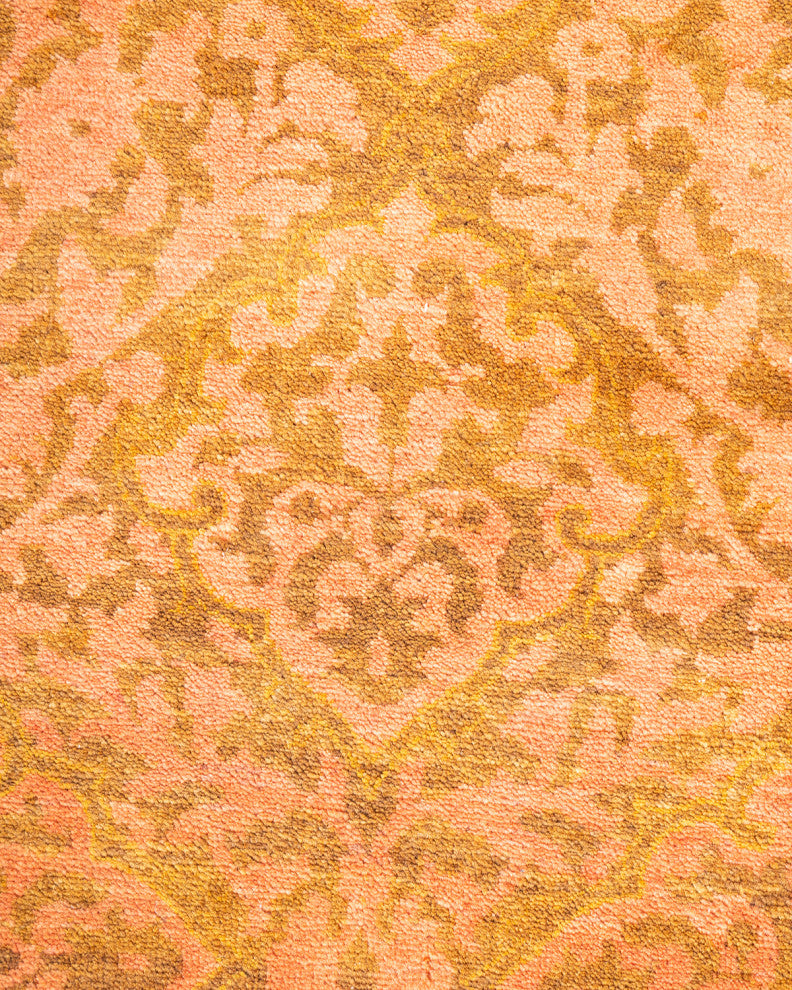 Tangyan One-of-a-Kind Hand-Knotted Runner Yellow, 2'8"x14'2"