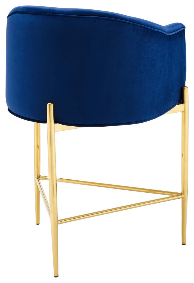 Savour Tufted Performance Velvet Counter Stool Set of 2