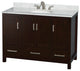 Wyndham WCS141448SESCMUNOM24 Espresso 48 Inch Single Bathroom Vanity